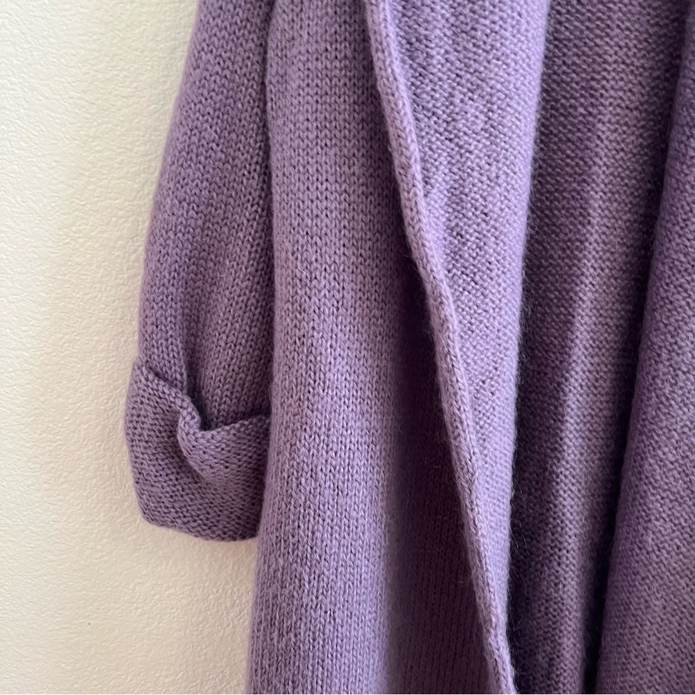Soft Surroundings Purple Telluride Wool And Mohair Cardigan M - Picture 4 of 8